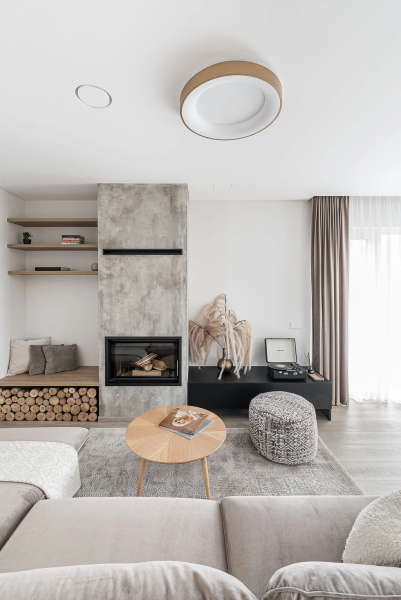 ERGOVENT RONDO – dizajnový ventil v obývacej izbe ERGOVENT RONDO interiér